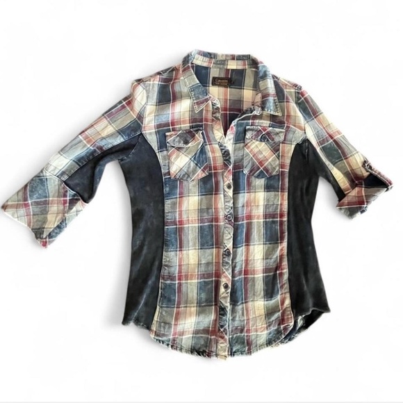 Cavalie Plaid Button-down shirt, L - Picture 2 of 9